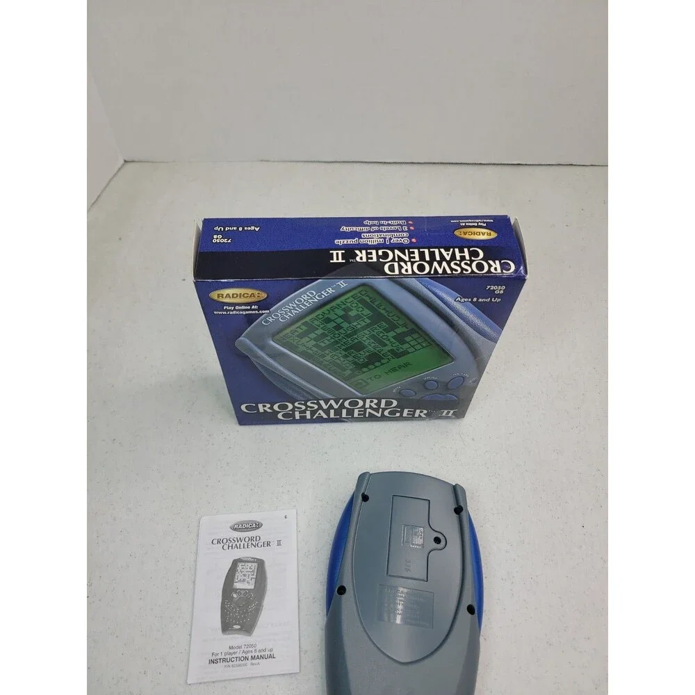 Crossword Challenger II 2001 Radica Handheld Crossword Vintage hand held Game